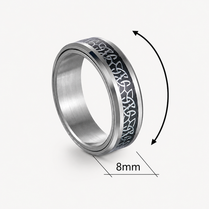Celtic Runes Spinner Ring
