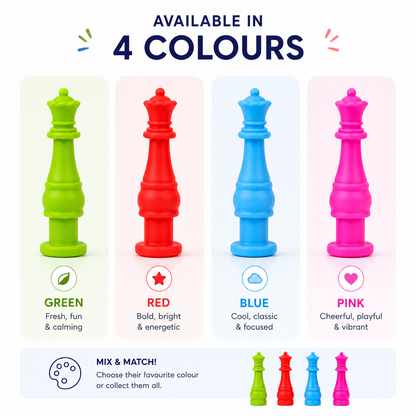 Silicone Chewable Pencil Toppers (Chess Piece)