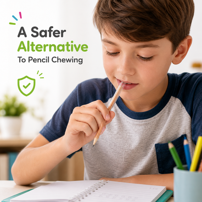 Chewable Pencil Cover (Clear - Pack of 2)