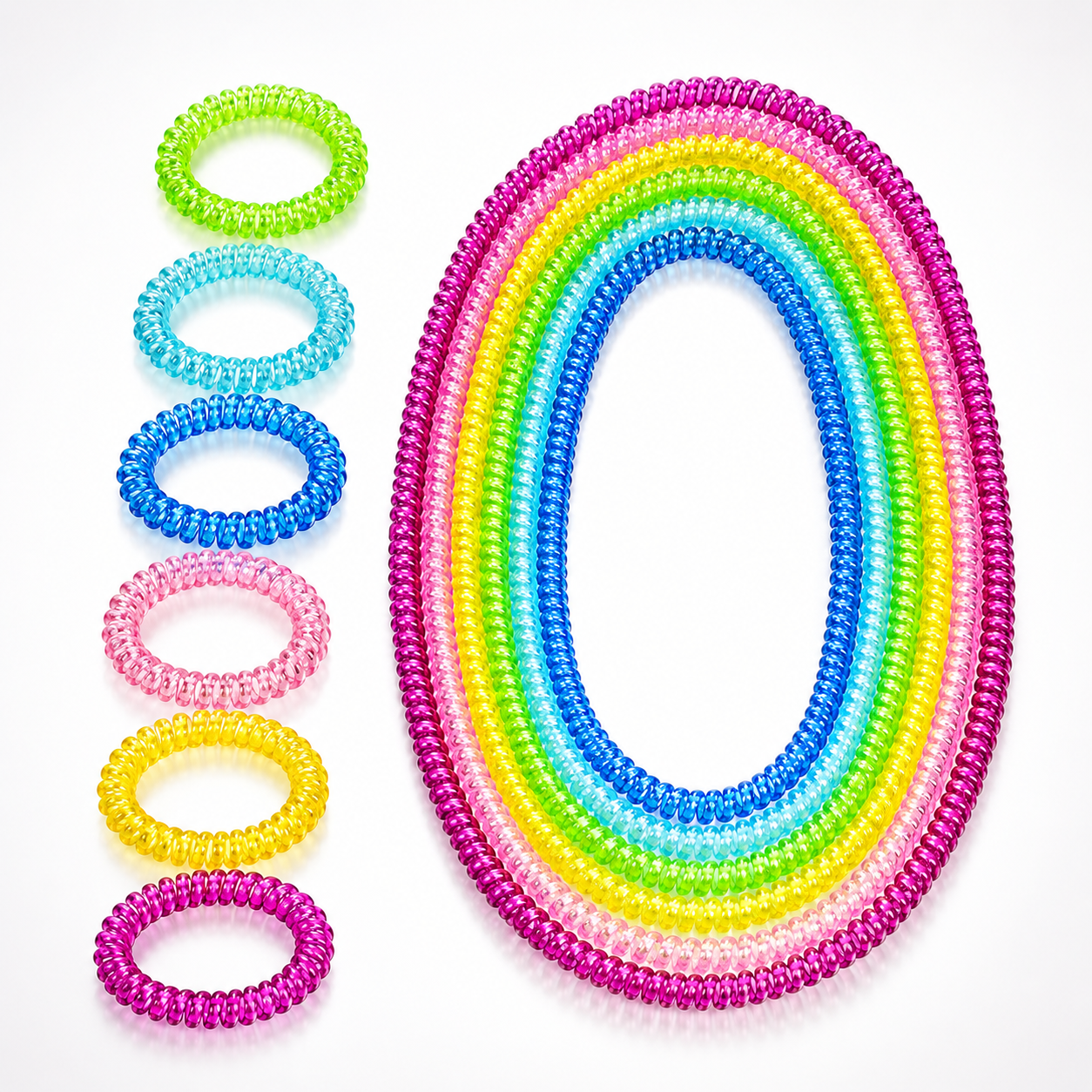 Coil Necklace with Bracelet