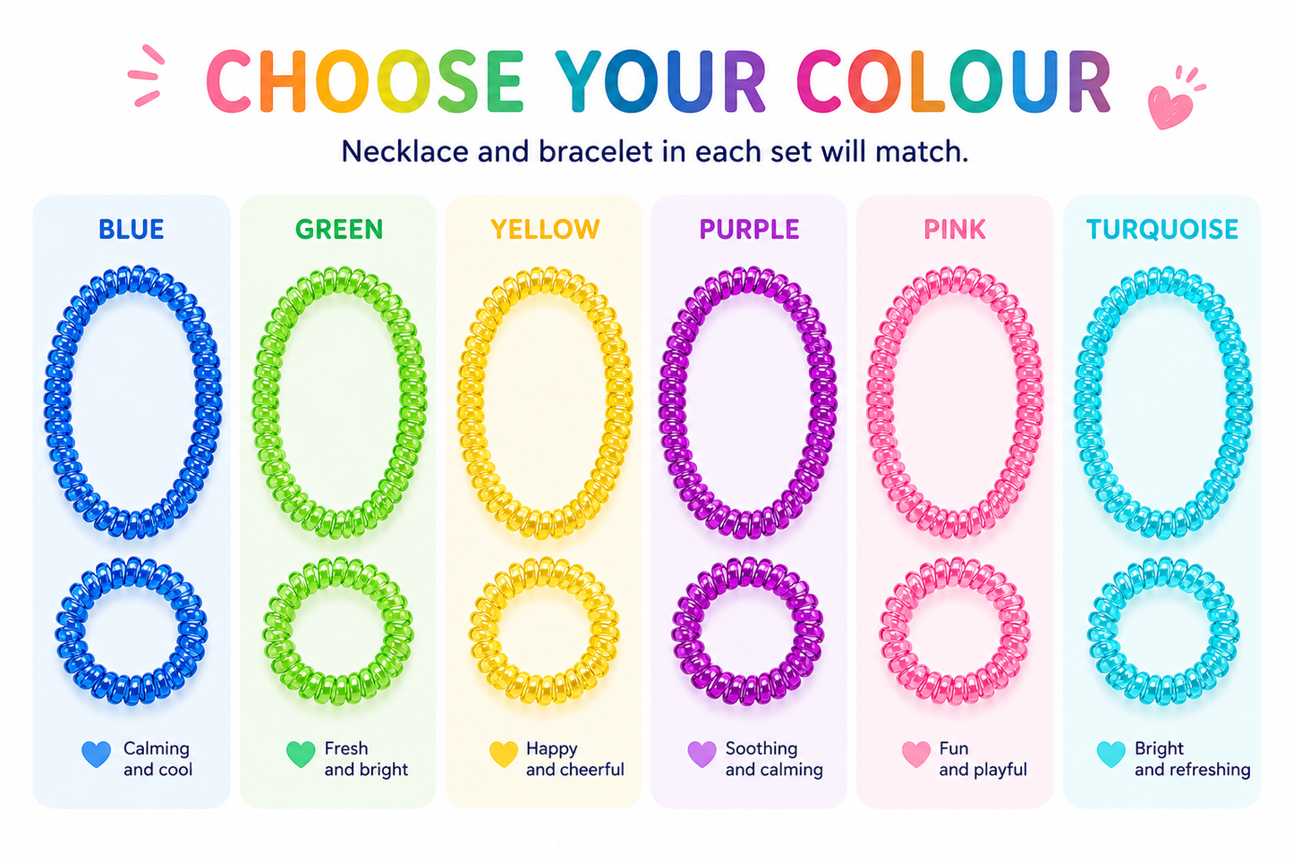 Coil Necklace with Bracelet