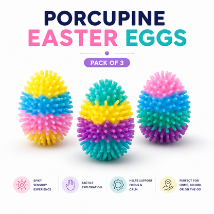Porcupine Easter Eggs (Pack of 3)