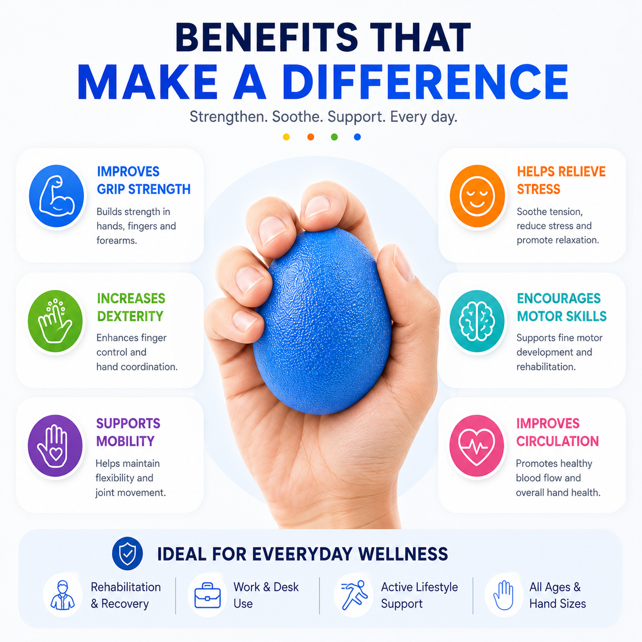 Egg shaped Hand Exerciser
