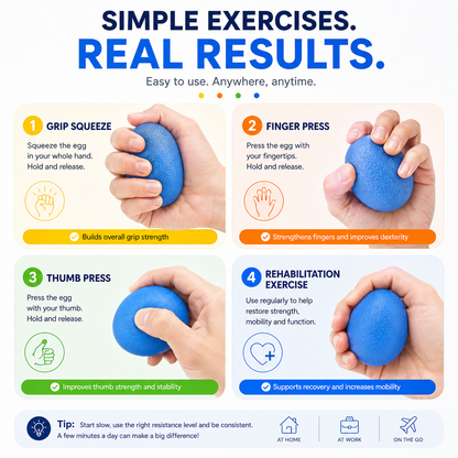 Egg shaped Hand Exerciser