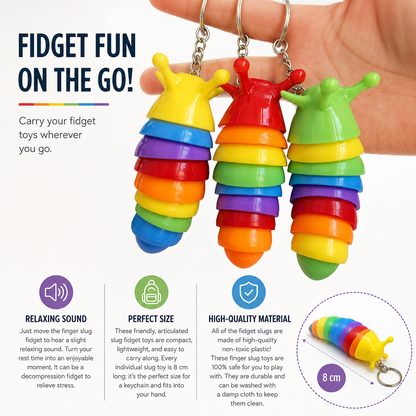 Fidget Slug Keychain