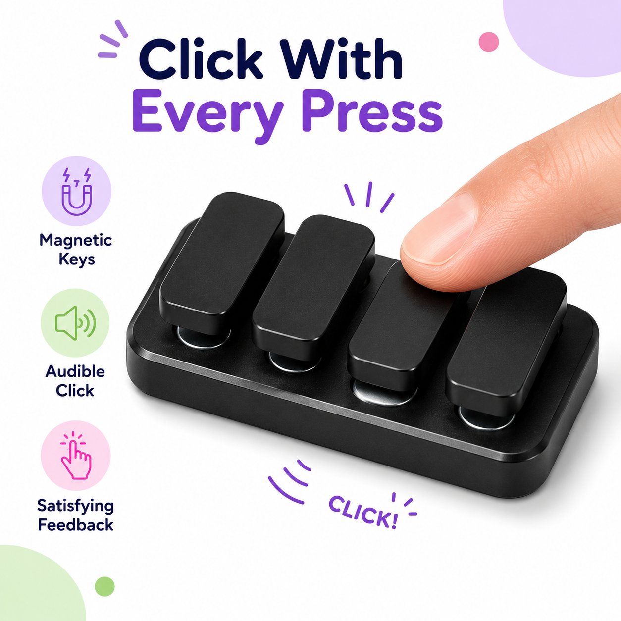 Four Key Fidget Clicker