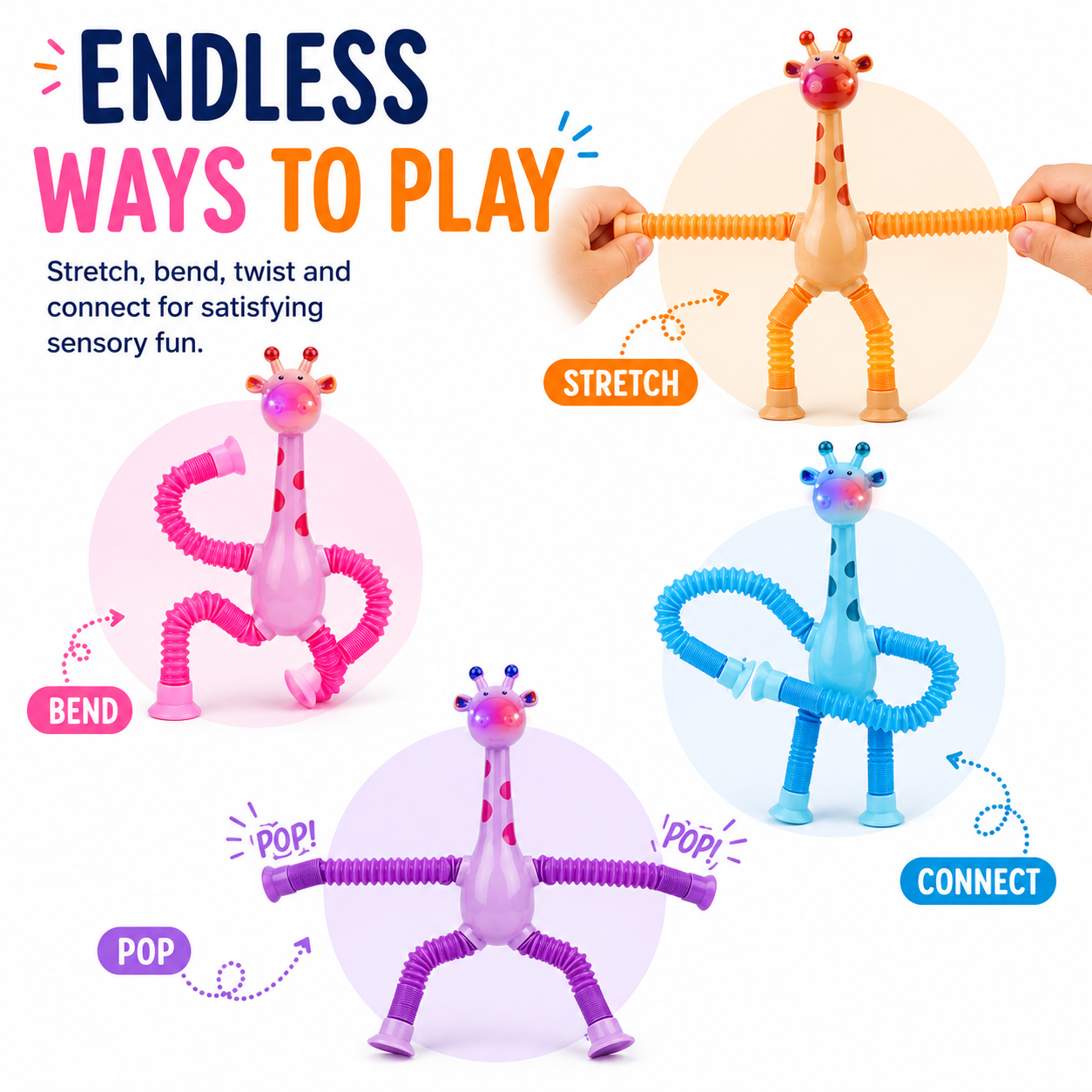 Giraffe Pop Tubes