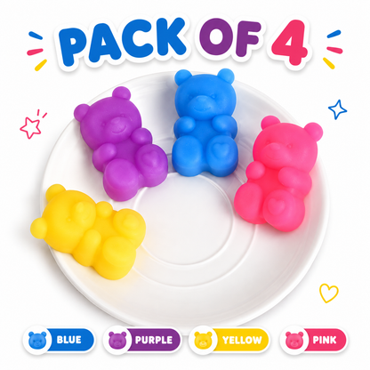 Gummy Bear Mochi Squishies (Pack of 4)