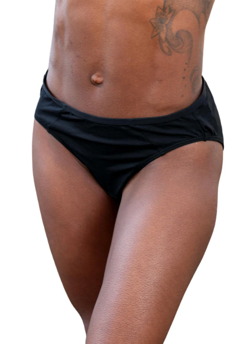 Hubba Hubba Mid-Rise Bikini - Black