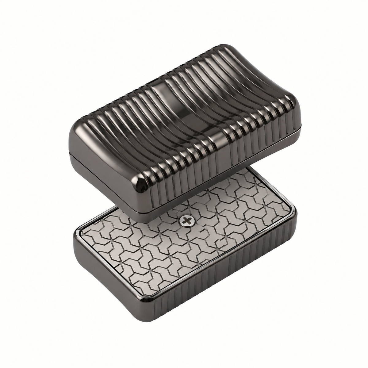 Infinite Metal Fidget Slider (Ribbed)