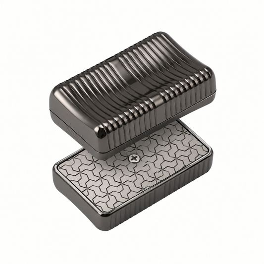 Infinite Metal Fidget Slider (Ribbed)