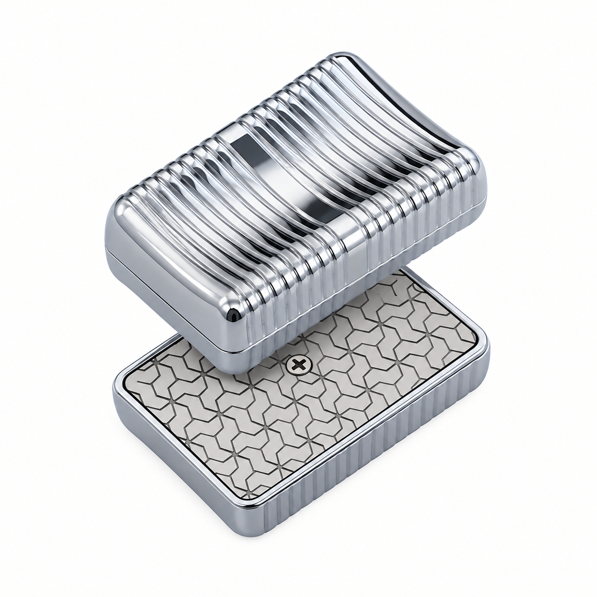Infinite Metal Fidget Slider (Ribbed)