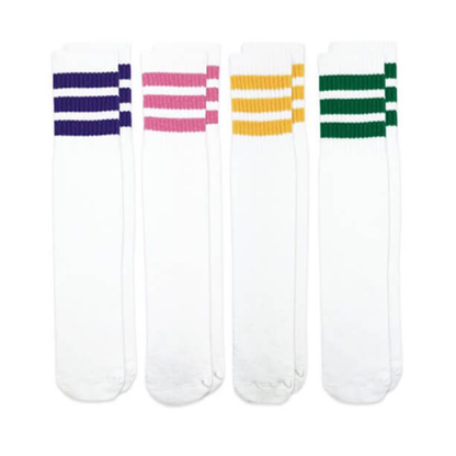 Jefferies Socks Stripe Knee High Seamless Tube Socks