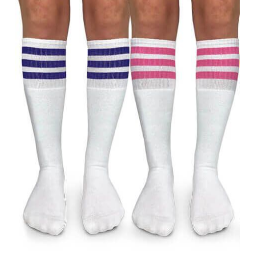 Jefferies Socks Stripe Knee High Seamless Tube Socks