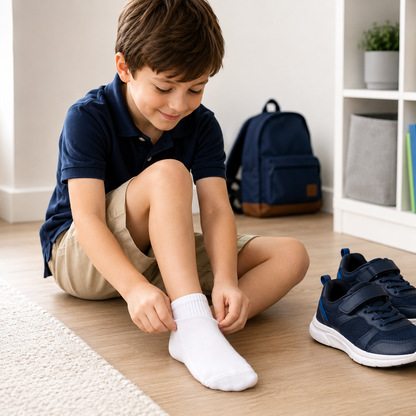 Jefferies Socks Smooth Toe Quarter Non-Cushion Socks - White