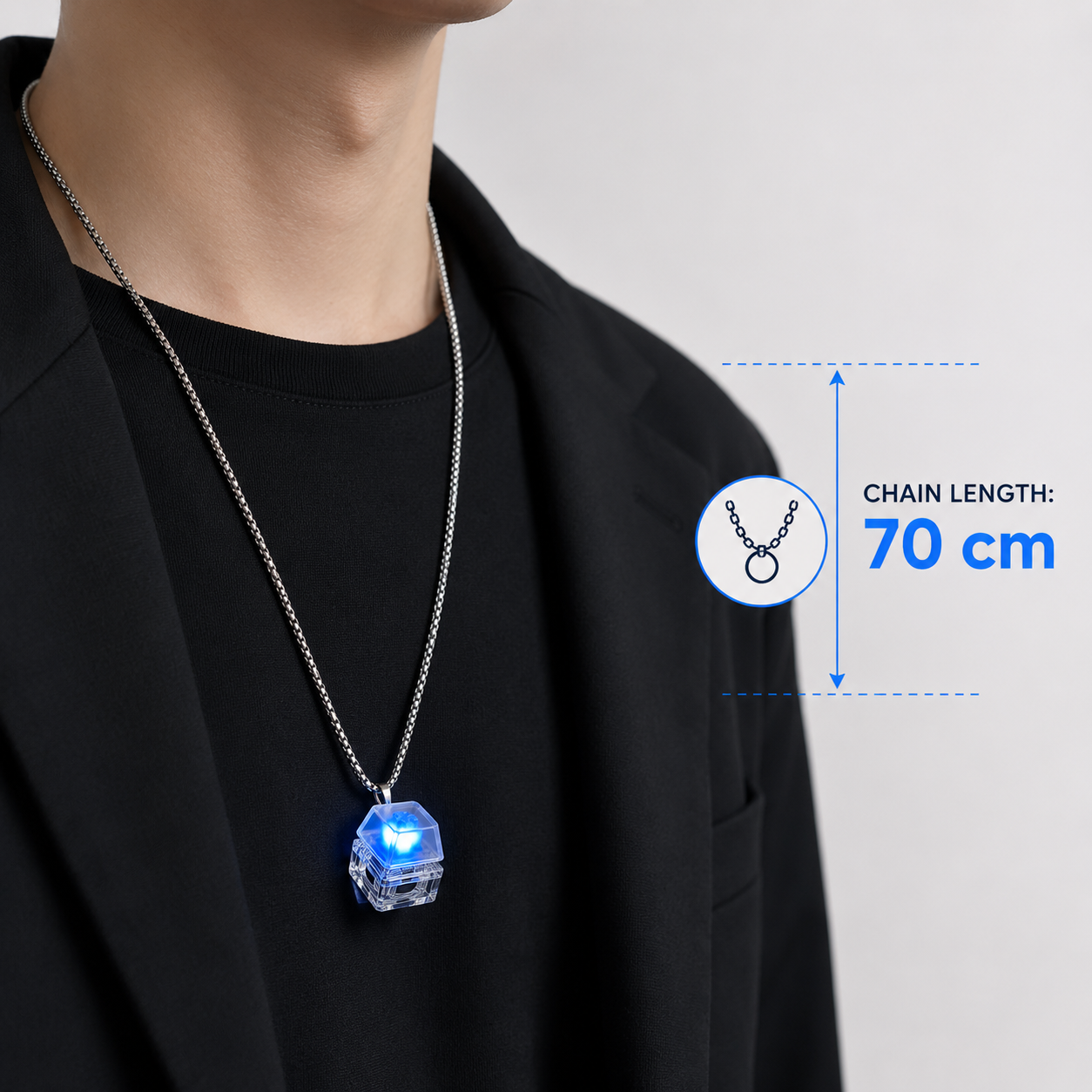 Keyboard Button Necklace