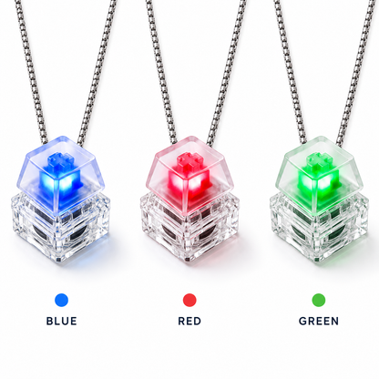 Keyboard Button Necklace