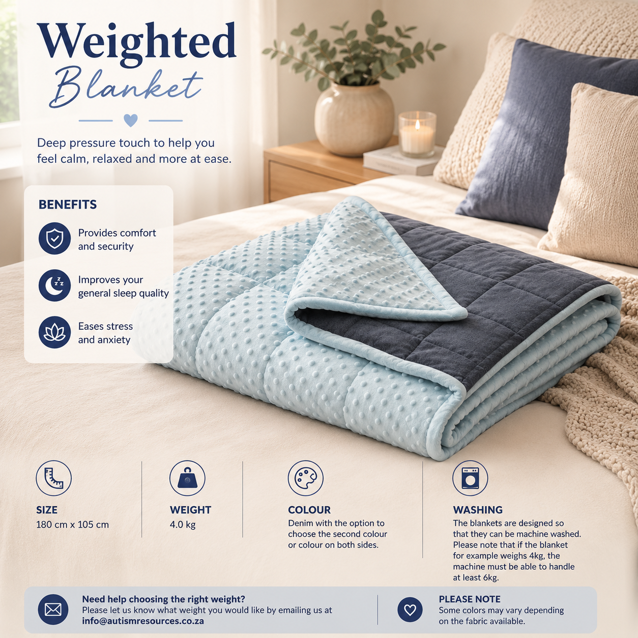 Large Weighted Blanket