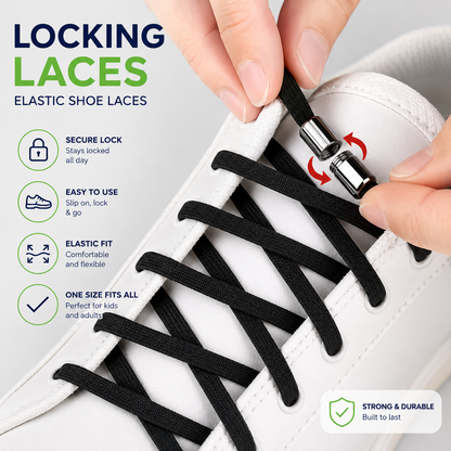 Locking Laces elastic shoe laces