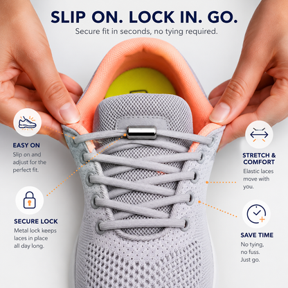 Locking Laces elastic shoe laces