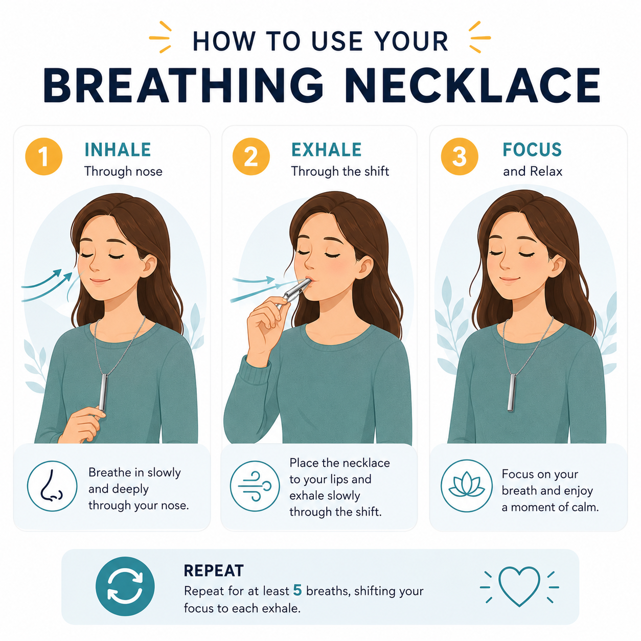 Mindful Breathing Necklace