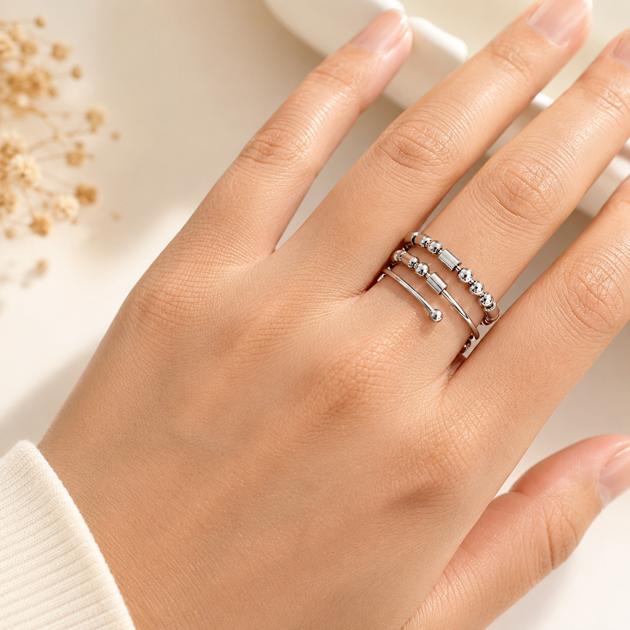 Morse Code Fidget Ring