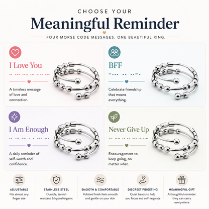 Morse Code Fidget Ring