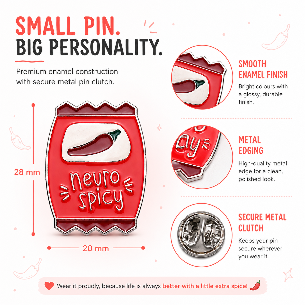 Lapel Pin (Neurospicy)