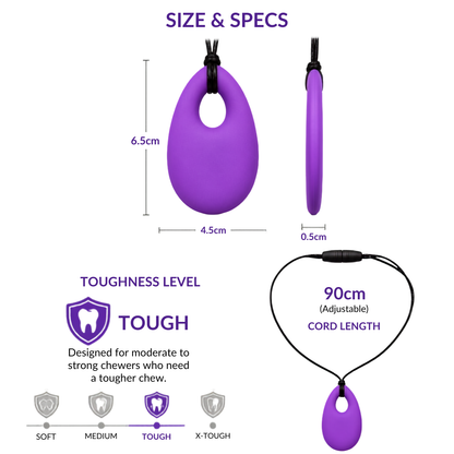 Sensory Chew Necklace (Teardrop)