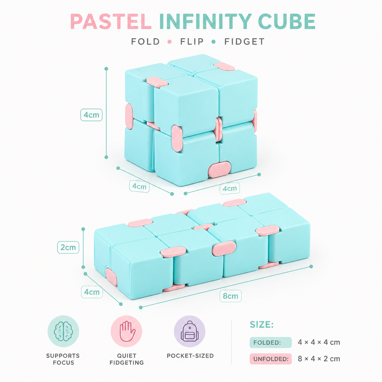 Pastel Infinity Cube