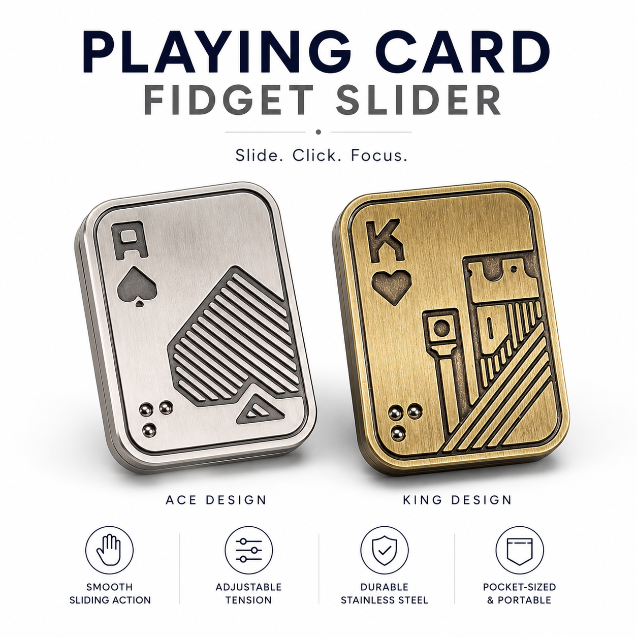 Playing Card Fidget Slider