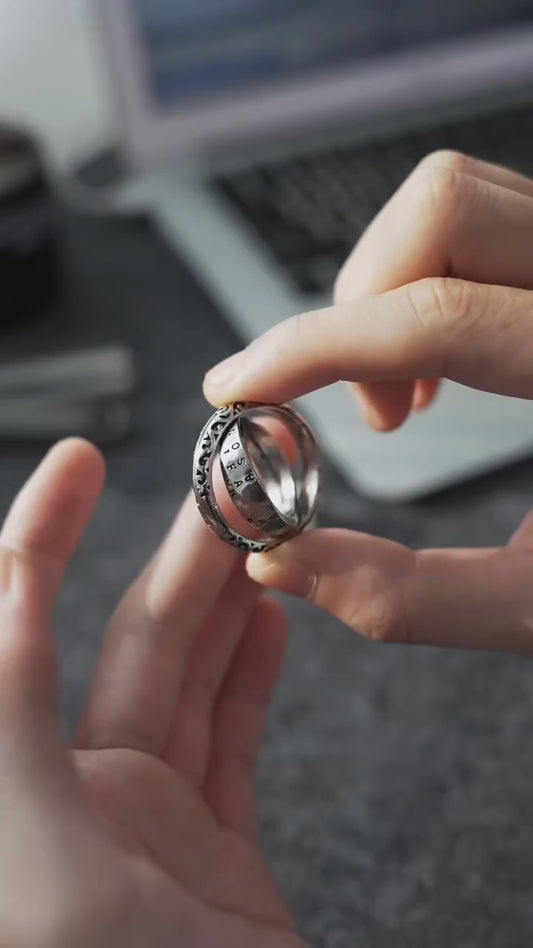 Astronomical Sphere Spinner Ring