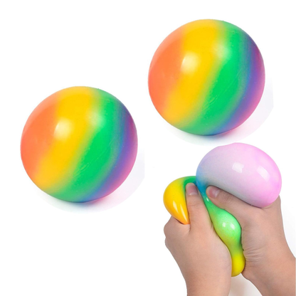 Large Rainbow Squeeze Ball