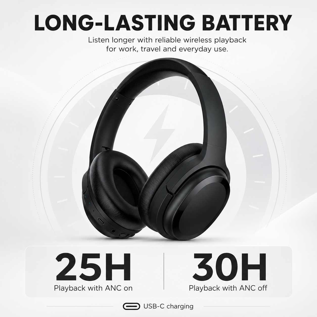 SE7D Wireless Active Noise Cancelling Headphones