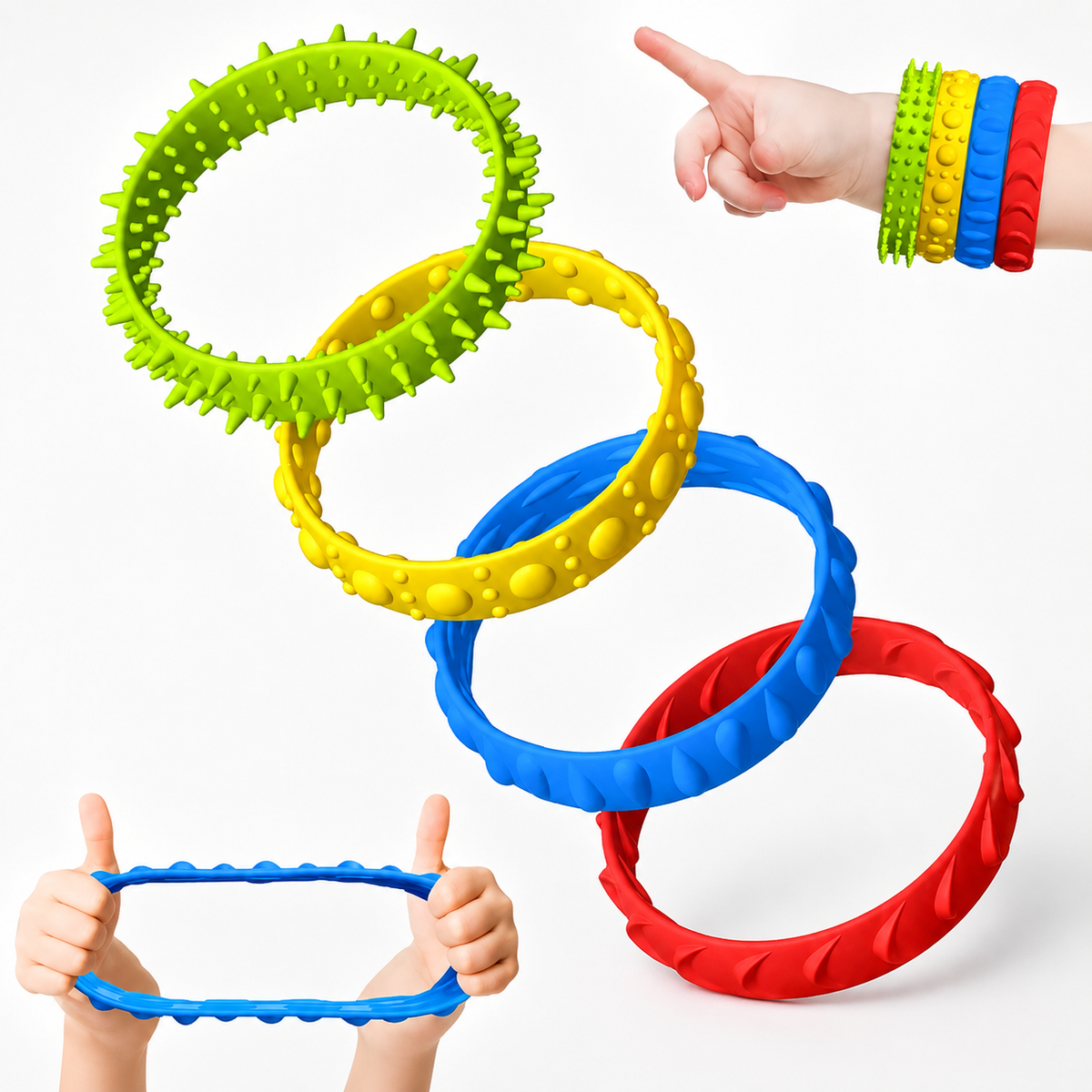 Sensory Fidget Bracelets (Pack of 4)
