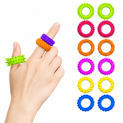 Sensory Fidget Rings (Pack of 6)