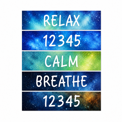 Sensory Textured Slogan Stickers (pack of 5)