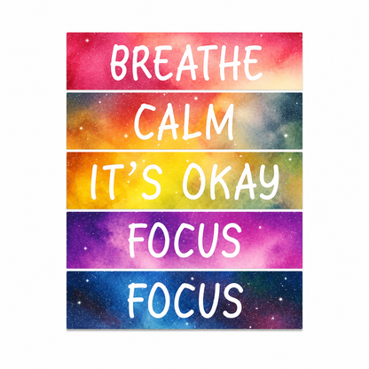 Sensory Textured Slogan Stickers (pack of 5)