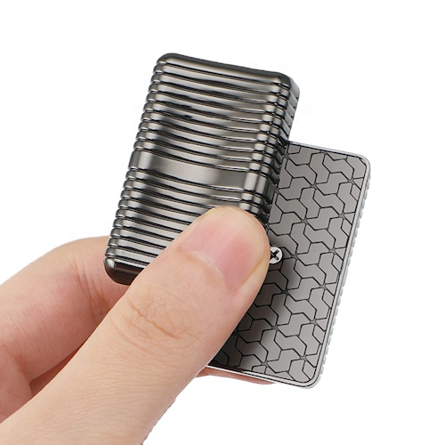 Infinite Metal Fidget Slider (Ribbed)