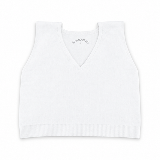 SmartKnitKIDS Seamless Girls Bralette (White)