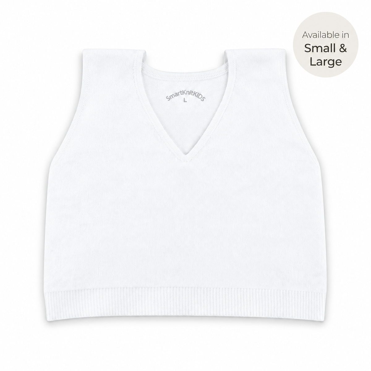 SmartKnitKIDS Seamless Girls Bralette (White)