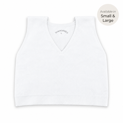 SmartKnitKIDS Seamless Girls Bralette (White)