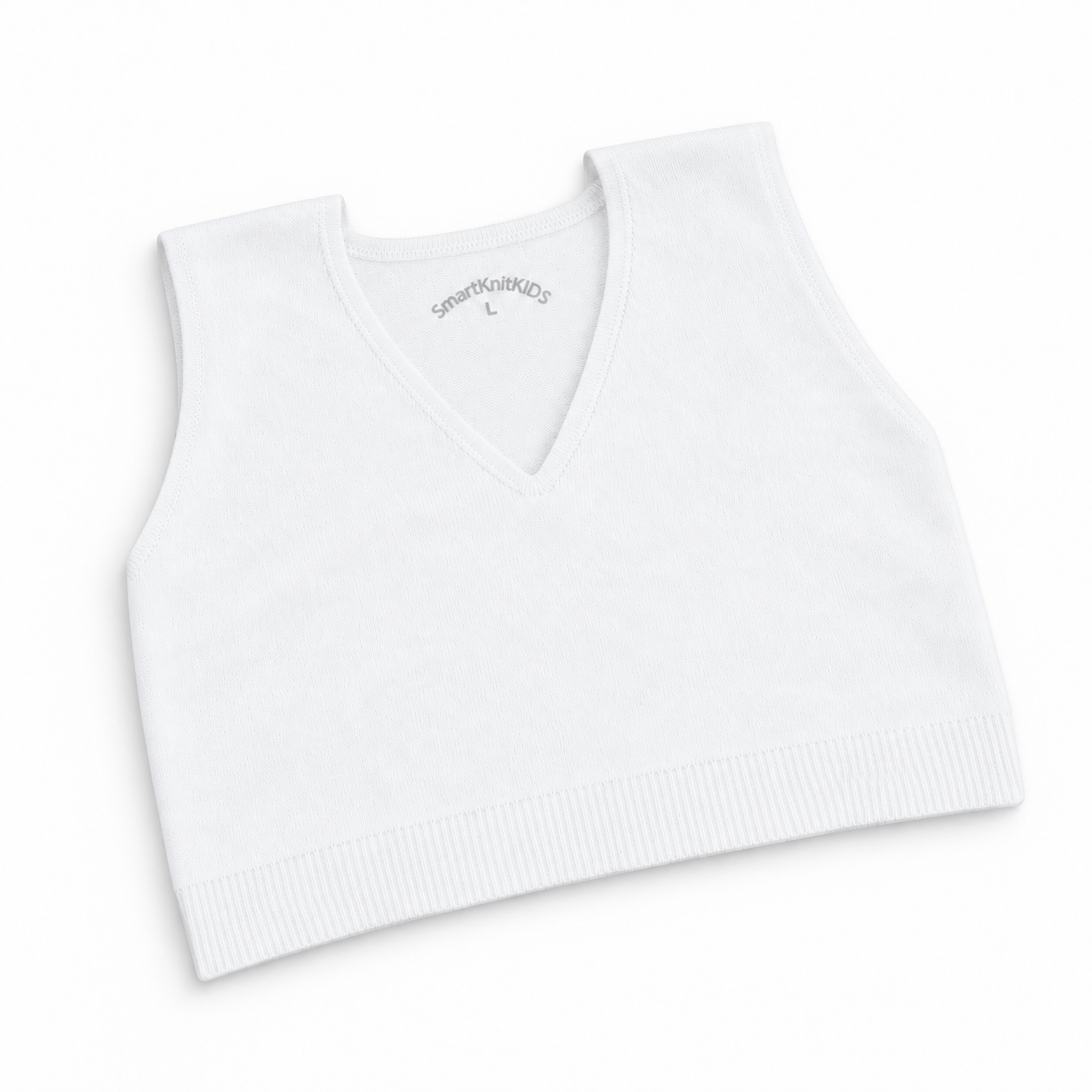 SmartKnitKIDS Seamless Girls Bralette (White)