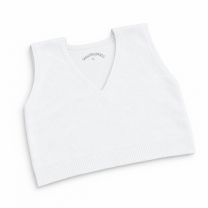 SmartKnitKIDS Seamless Girls Bralette (White)
