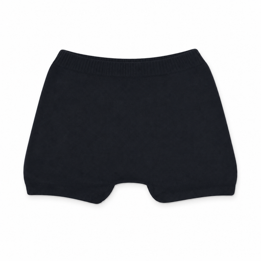 SmartKnitKIDS Seamless Boxer Brief Undies (Small - Black)