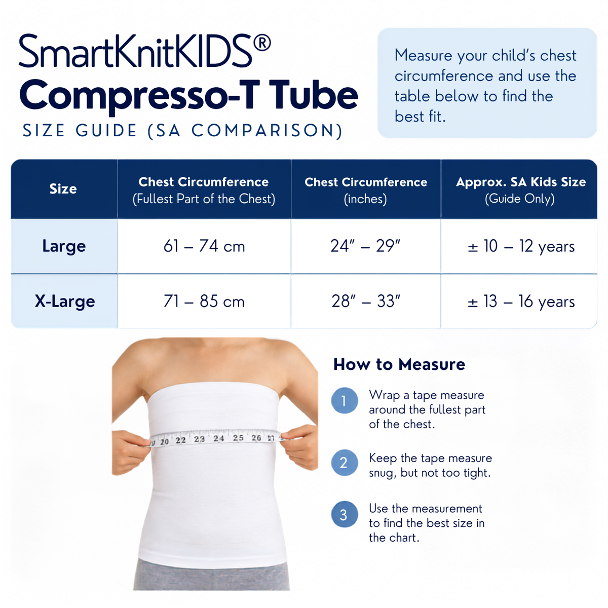 SmartKnitKIDS Compresso-T Tube (White)