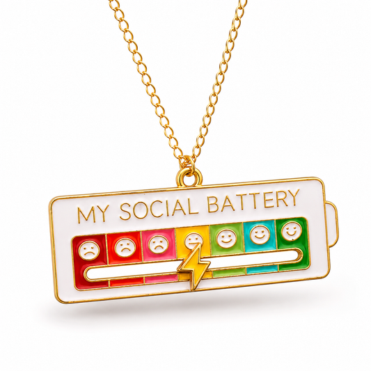 My Social Battery Necklace