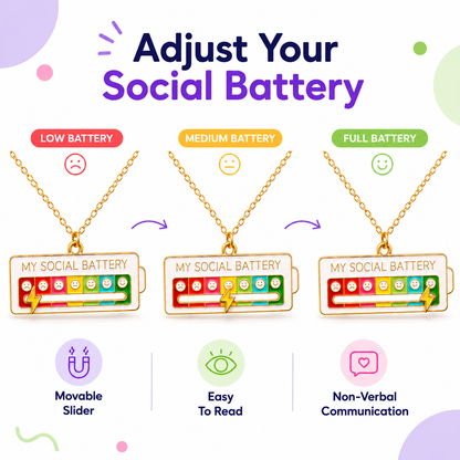 My Social Battery Necklace