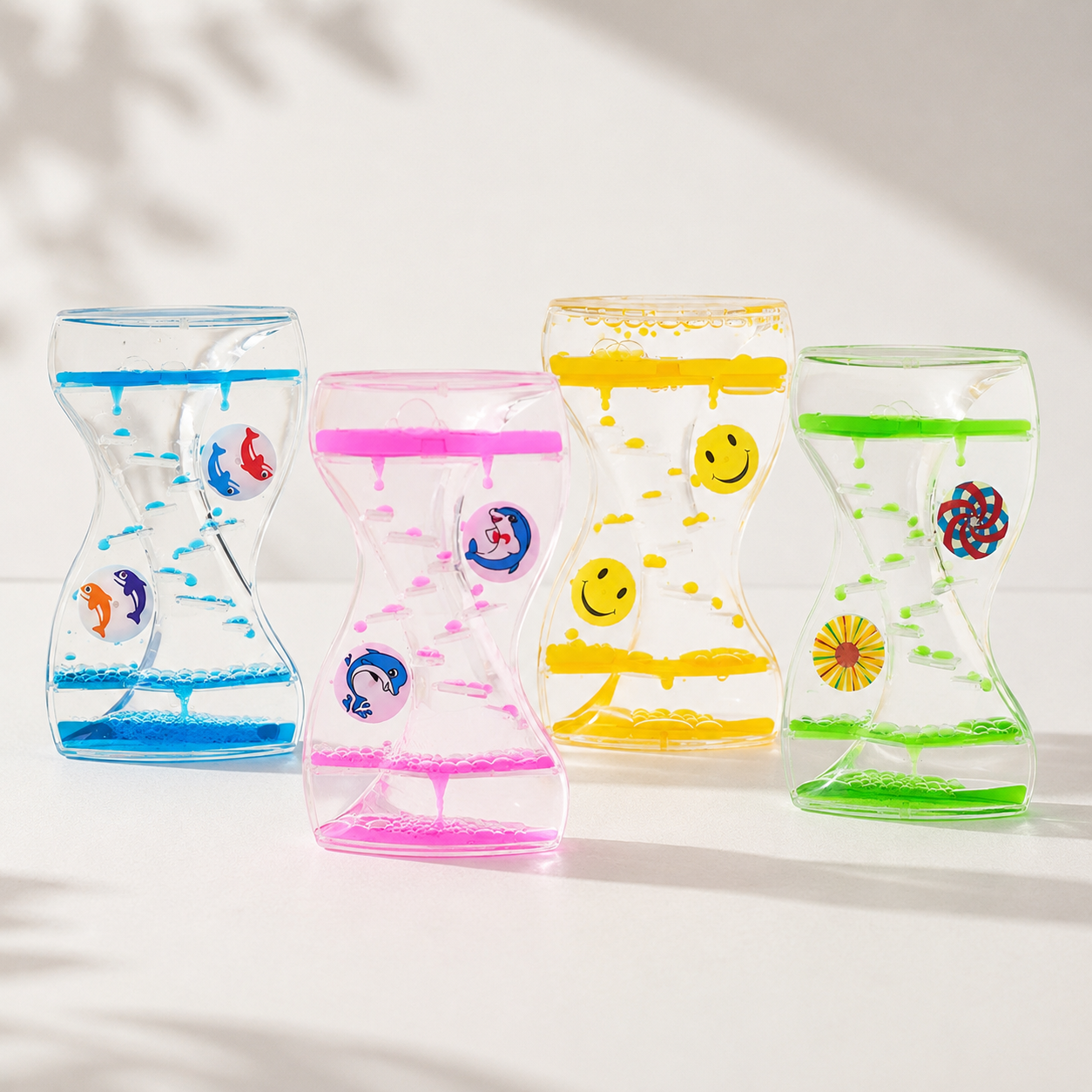 Zigzag Liquid Timer with spinners