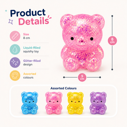 Squishy Glitter Bears